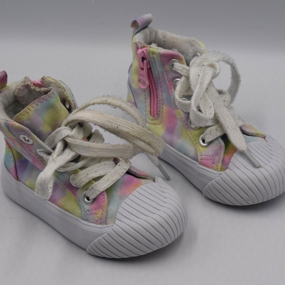 Toddler Girls' Shane Tie-Dye Lace-Up Zipper Sneakers - Cat & Jack - SIZE 5 - Picture 2 of 8